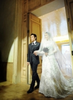 Hoa lộng lẫy trong đám cưới Hoa hậu Hàn
