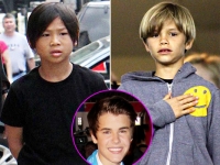 Bieber nhầm con trai Beckham với Pax Thiên